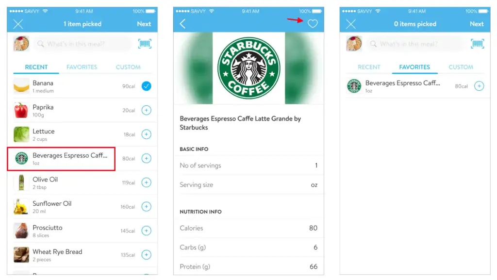 Meal Tracking 5 favorites food semper stronger