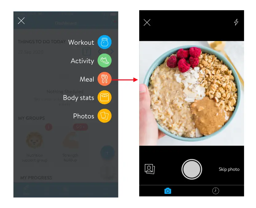 Meal Tracking 2 meals semper stronger